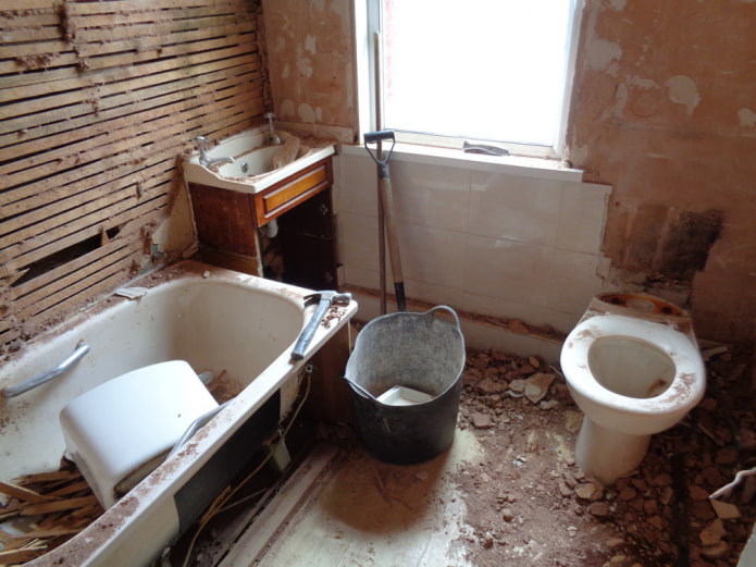 Kļūdas par pašdarinātu vannas istabas remontu