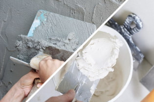 The main differences between plaster and putty