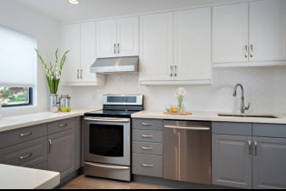 Ideen für die Küchengestaltung in Grau und Weiß
