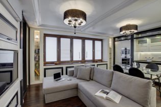 Des classiques modernes dans la décoration intérieure d'un appartement de 70 m².