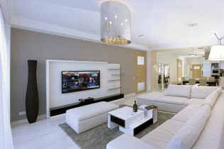 Thiết kế nội thất hiện đại của một căn hộ rộng 130 mét vuông. m.