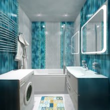 חדר אמבטיה בצבע טורקיז -18