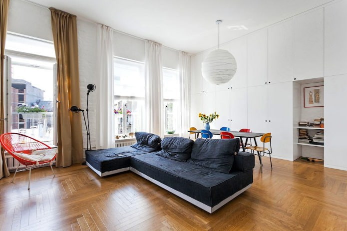 Appartement design avec de hauts plafonds 64 m². m.
