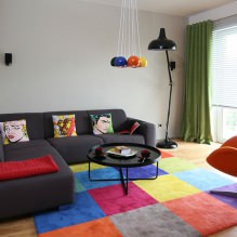 Pop-art dizajn obývacej izby 2