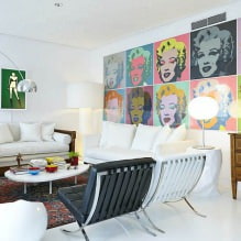Design del soggiorno pop art 1