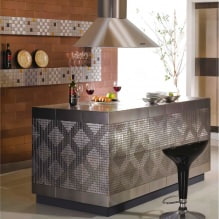 Kuchyně s mozaikou: designy a povrchové úpravy - 7