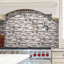 Køkkener med mosaikker: designs og finish-10
