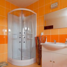 Оранжев дизайн на баня-1