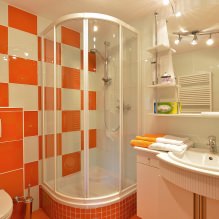 Oranžový design koupelny-2