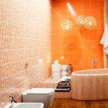 Pomarańczowy projekt łazienki-5