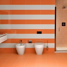 Oranžový design koupelny-7