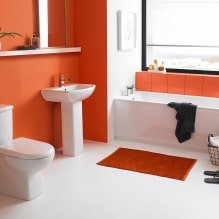 Conception de salle de bain orange-14