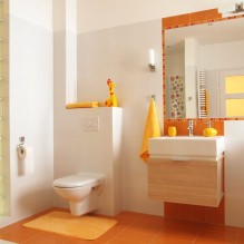 Oranžový design koupelny-13
