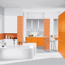 Оранжев дизайн на баня-10