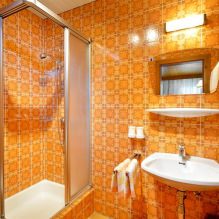 Оранжев дизайн на баня-19