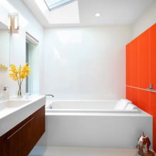 Conception de salle de bain orange-17