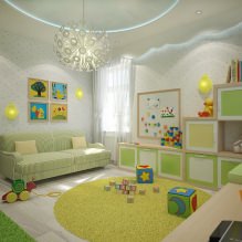 תאורה בחדר הילדים: כללים ואפשרויות -14