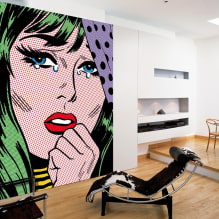 Pop-art styl v interiéru: designové prvky, výběr povrchových úprav, nábytek, obrazy-7