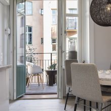 Švediškas studijos tipo apartamentų interjeras 34 kv. m-13