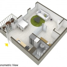 Švediškas studijos tipo apartamentų interjeras 34 kv. m-18
