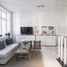 Švediškas studijos tipo apartamentų interjeras 34 kv. m-4