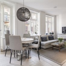 Švediškas studijos tipo apartamentų interjeras 34 kv. m-12