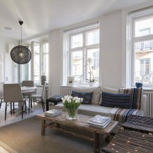 Švediškas studijos tipo apartamentų interjeras 34 kv. m-5
