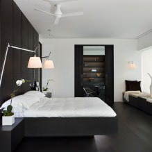 רצפה שחורה: בחירת חומר, עיצוב, שילוב עם התקרה והקירות -6
