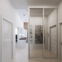 Design del corridoio in colore bianco-7