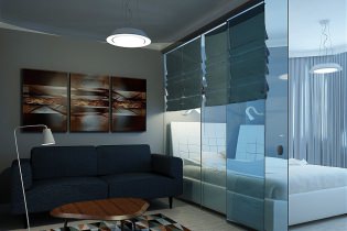 Ontwerpproject van een 2-kamer appartement van 46 m². m.