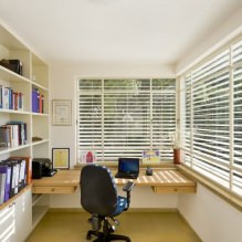 Tempat kerja di tepi tingkap: idea foto dan organisasi-3