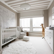 Hvidt gulv i interiøret: typer, design, kombination med farven på vægge, loft, døre, møbler-1