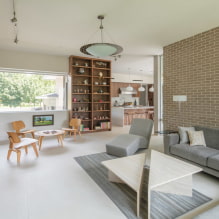 Hvidt gulv i interiøret: typer, design, kombination med farven på vægge, loft, døre, møbler-5