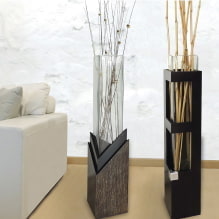 Podlahové vázy v interiéri: typy, dizajn, tvar, farba, štýl, možnosti plnenia-0