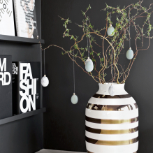 Podlahové vázy v interiéru: typy, design, tvar, barva, styl, možnosti plnění-2