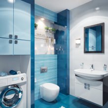Thiết kế phòng tắm với tông màu xanh lam-2