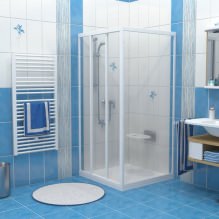 Conception de salle de bain dans les tons bleus-7