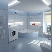 Projekt łazienki w odcieniach niebieskiego-4