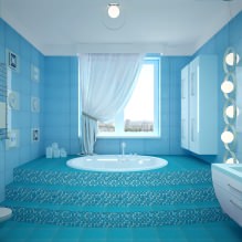 تصميم الحمام بألوان زرقاء -5