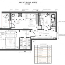 Progetto di design dell'appartamento 48 mq. m-1