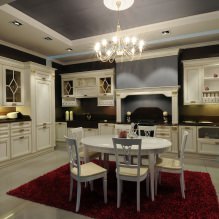 Design interior bucătărie-sufragerie în stil clasic-7