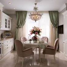 Design d'intérieur cuisine-salle à manger dans un style classique-5