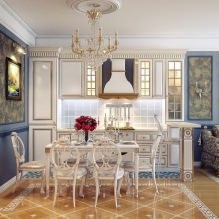 Design d'intérieur cuisine-salle à manger dans un style classique-4