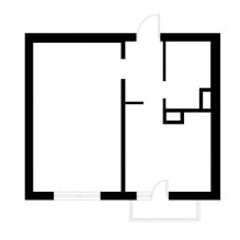 Aménagement intérieur d'un appartement 1 pièce 37 m². mètres-1