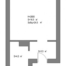 Interior design scandinavo di un piccolo monolocale di 24 mq. m-4