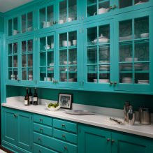 Turquoise à l'intérieur: caractéristiques, combinaisons, choix de finitions, mobilier et décor-0