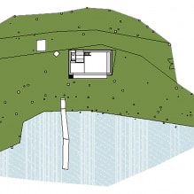 Design moderno di una piccola casa privata nella foresta-7