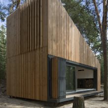 Moderne design af et lille privat hus i skoven-4