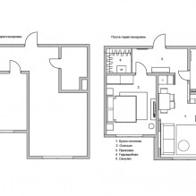 L'intérieur d'un petit appartement de 48 m². m -0
