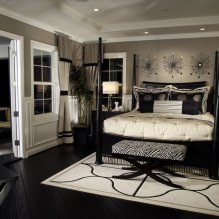 Art Deco guļamistaba: funkcijas, foto-10